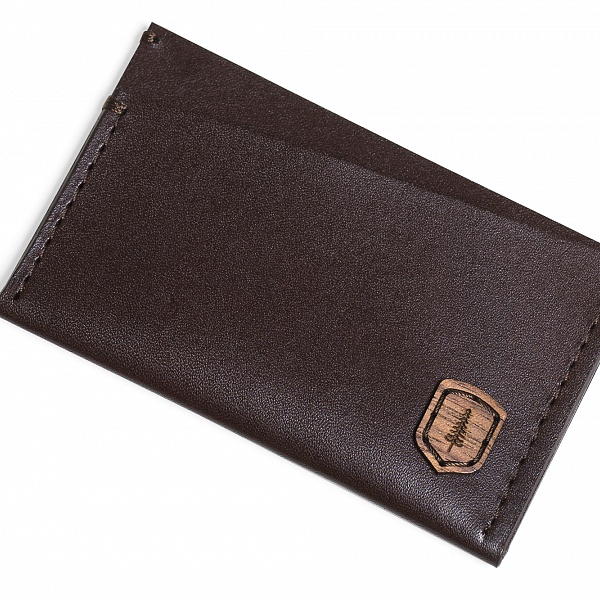 Kožený vizitkovník Brunn Card Holder | BeWooden