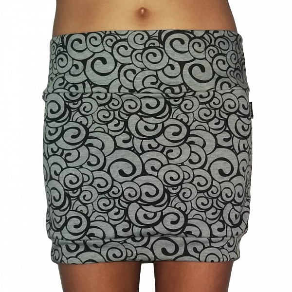 DÁMSKÁ SUKNĚ BARRSA HOLIDAY GREY PRINT | Barrsa