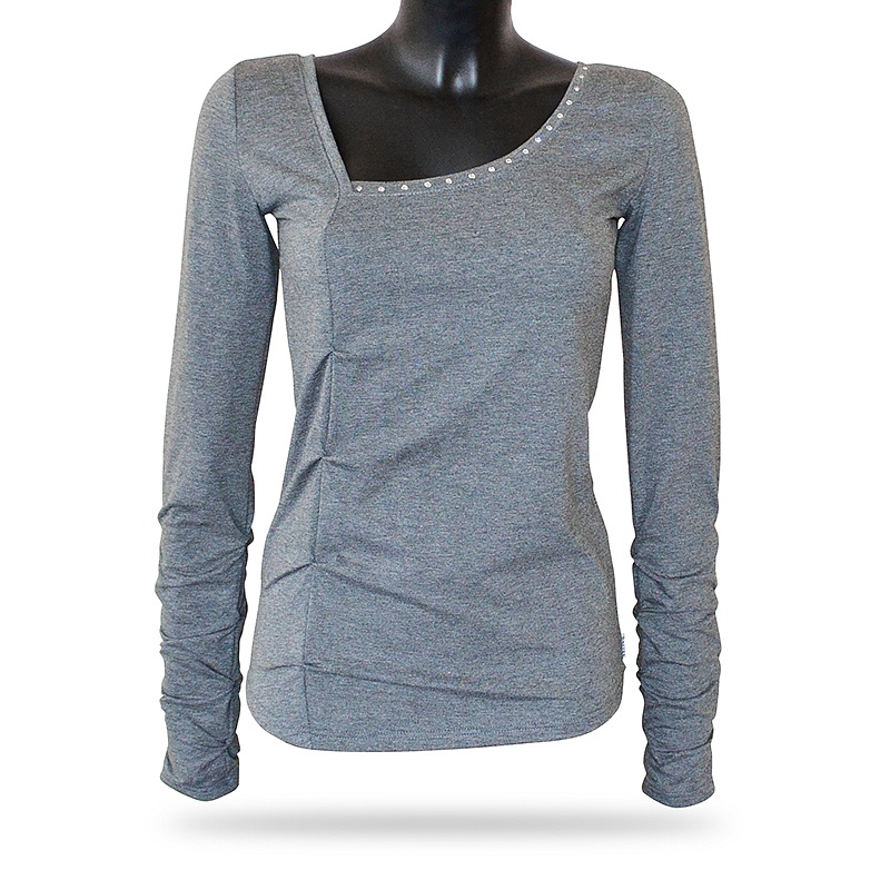 DÁMSKÝ TOP BARRSA CRYSTAL SHINE GREY